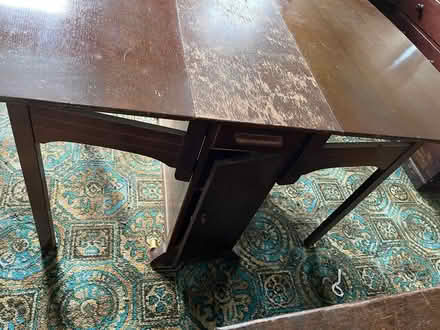 Photo of free Solid Drop Leaf Table & 4 Chairs (DA11) #2