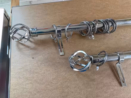 Photo of free 2 adjustable curtain poles (Misterton DN10) #2