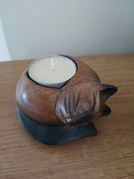 Photo of free Cat tealight holder (Wallisdown BH12) #1