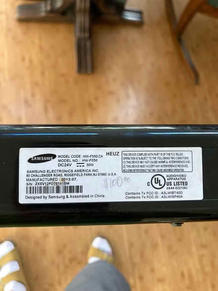 Photo of free Samsung soundbar, and cast iron dog (Loyola Corners) #2