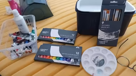 Photo of free Water colour paints and storage (CH5) #1