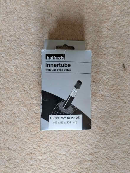 Photo of free Bike inner tube. 16" wheel (Hereford HR1) #1