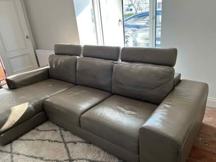 Photo of free Large Leather Sofa (Dublin 14) #1