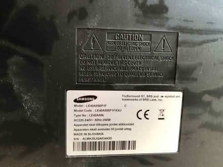 Photo of free 40” television (Sheet) #4