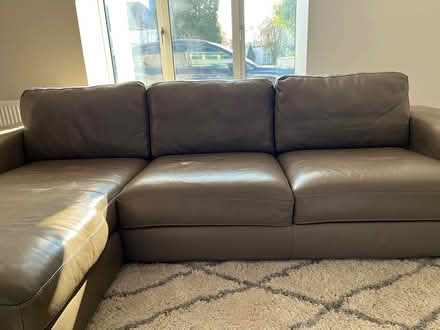 Photo of free Large Leather Sofa (Dublin 14) #3