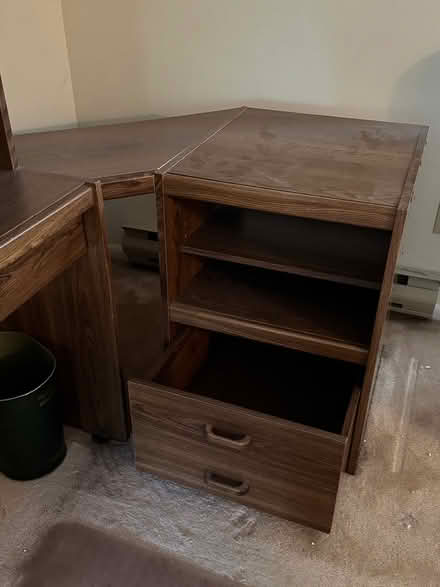 Photo of free Large corner desk with storage (19711) #3