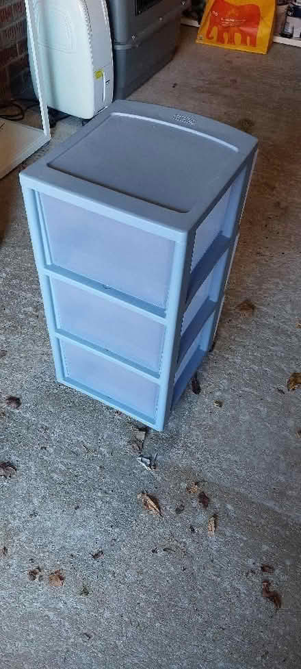 Photo of free Set of plastic drawers on wheels (Harlow Fields DE22) #2