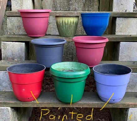Photo of free Plant pots & plant hanging brackets (Arlington Mill Community Cntr) #1