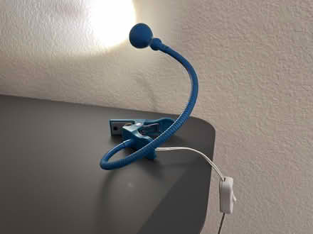 Photo of free Ikea small LED lamp, teal blue (east Petaluma) #2