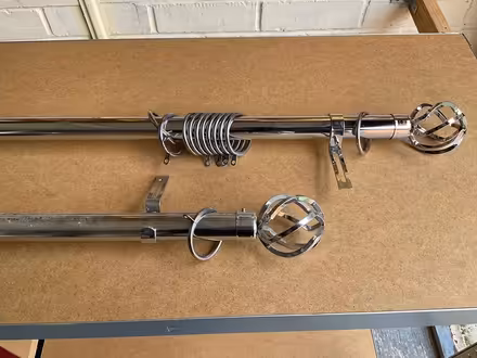 Photo of free 2 adjustable curtain poles (Misterton DN10) #3