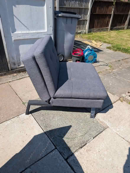 Photo of free Two dark grey foldable loveseats (Eastham CH62) #1