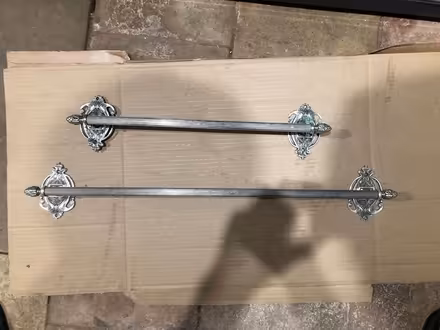 Photo of free 2x metal towel rails (Great Bardfield, CM7) #1