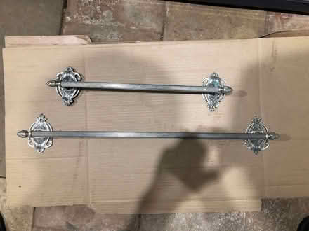 Photo of free 2x metal towel rails (Great Bardfield, CM7) #1