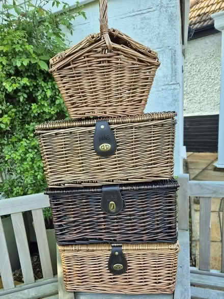 Photo of free 4 wicker hampers/baskets (Upper Radley OX14) #1