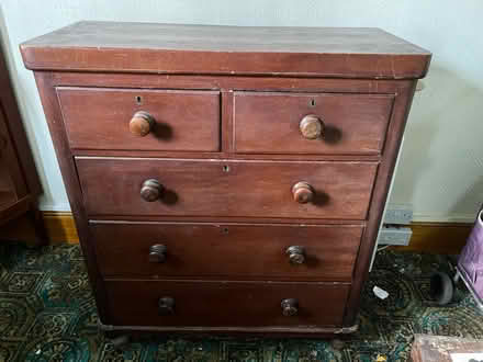 Photo of free Two Solid Vintage Chests Of Drawers (DA11) #4