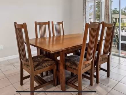 Photo of free Large Dining Table and Chairs (NW Jacksonville) #1