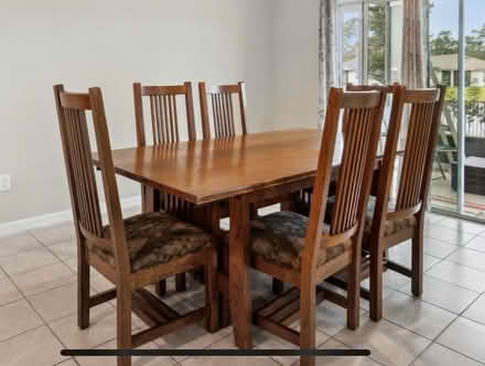 Photo of free Large Dining Table and Chairs (NW Jacksonville) #1