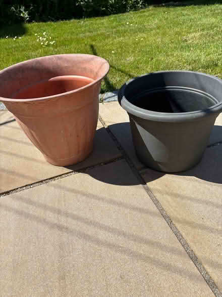 Photo of free Large plastic flower tubs (Bexleyheath DA6) #1