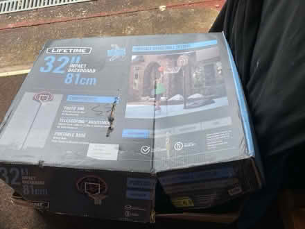 Photo of free basketball hoop/stand in box (Kentisbeare Cullompton) #2