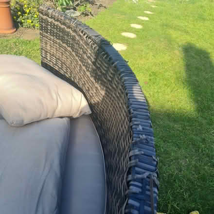 Photo of free One curved rattan garden seat. (Bellfields GU1) #1