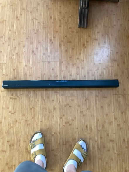 Photo of free Samsung soundbar, and cast iron dog (Loyola Corners) #1