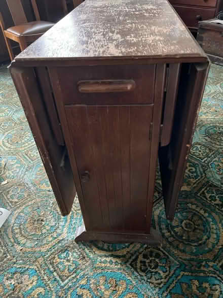 Photo of free Solid Drop Leaf Table & 4 Chairs (DA11) #1