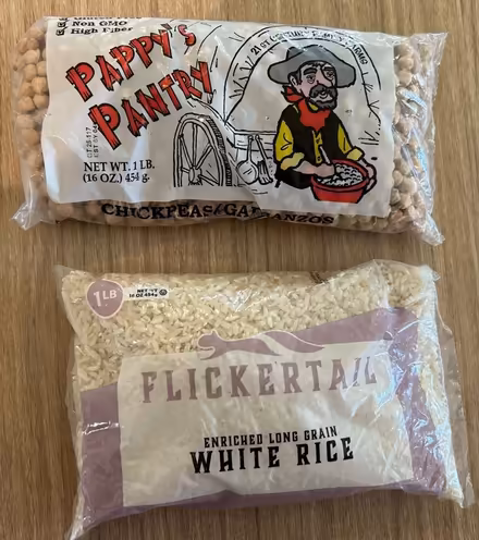 Photo of free Dried garbanzo beans & rice (Valencia Avenue, Sunnyvale) #1
