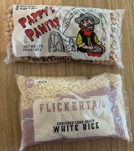 Photo of free Dried garbanzo beans & rice (Valencia Avenue, Sunnyvale) #1
