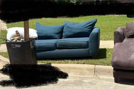 Photo of free CURB ALERT couch & love seat (Burleson, near HEB) #2