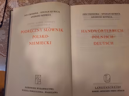 Photo of free Polish-German & reverse dictionary (near Britannia Plaza) #2