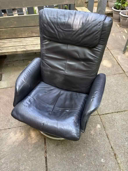 Photo of free Leather swivel chair (Danbury) #2