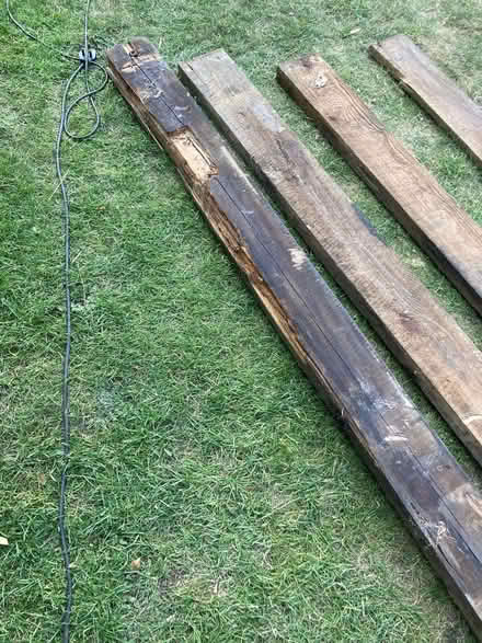 Photo of free Four vintage planks from the top of a old workbench (GU14) #2