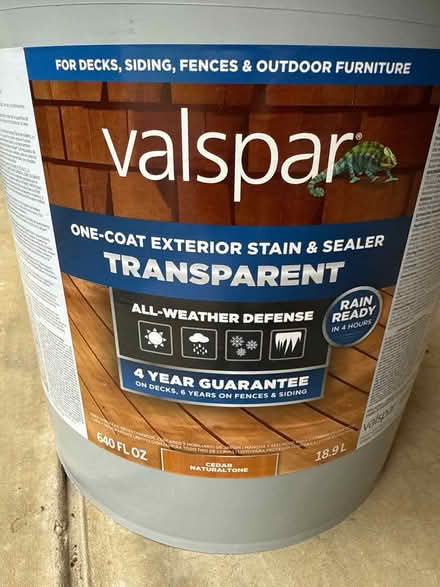 Photo of free Deck Sealer/Stain Transparent Cedar (New Market, Md Lake Linganore) #2