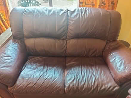 Photo of free Large Leather sofaset- 3 & 2 seater (Westcroft MK4) #3