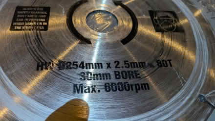 Photo of free Mitre saw blade fine wood new (GU17) #2