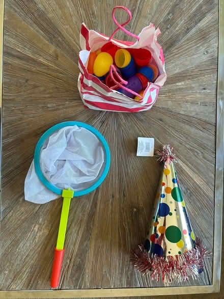 Photo of free Kids’ toys & party hat (Valencia Avenue, Sunnyvale) #1