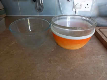 Photo of free 3 glass mixing bowls (Kedleston Road DE22) #1