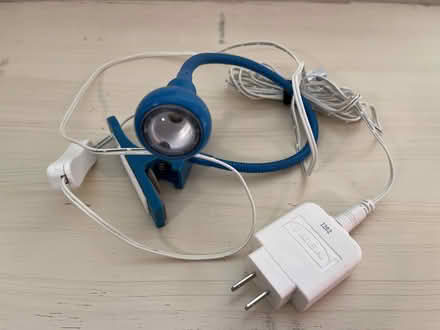 Photo of free Ikea small LED lamp, teal blue (east Petaluma) #1
