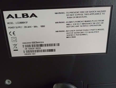 Photo of free Alba flat screen TV no remote (Reddish SK5) #4