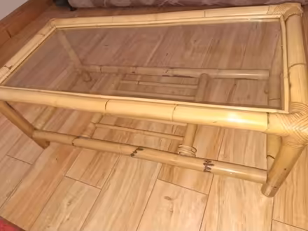 Photo of free Glass wooden table (Knocklyon Dublin 16) #3