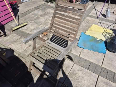 Photo of free Wooden garden table and 6 chairs (M41) #2