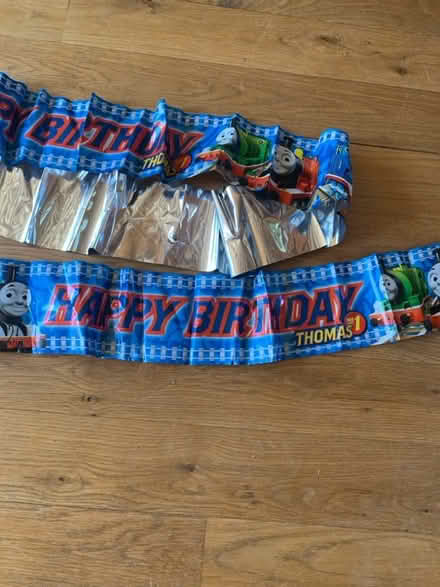 Photo of free Happy birthday sign (Thomas the rank engine) (Whittlesford CB22) #1