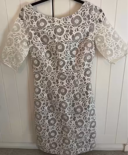 Photo of free Cream Lace Dress Size 10 (AL1) #2