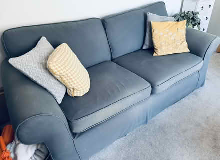 Photo of free 3 seater grey sofa (Paignton TQ3 2QB) #3