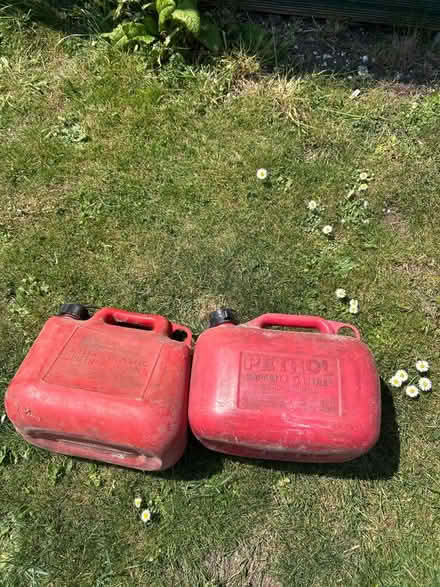 Photo of free Two 5 litre plastic fuel containers (Saltdean BN2) #1