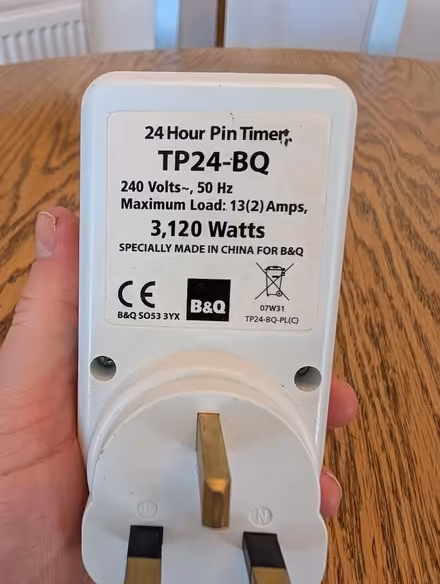 Photo of free Timer plug (Rawdon LS19) #2