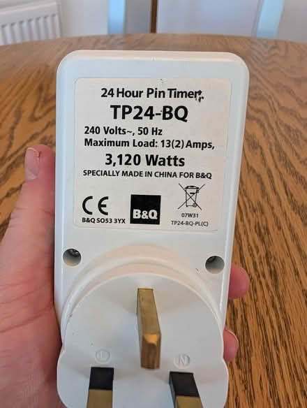 Photo of free Timer plug (Rawdon LS19) #2