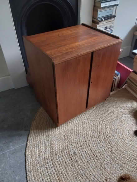 Photo of free Teak veneer record cabinet (Denny Bottom TN4) #1