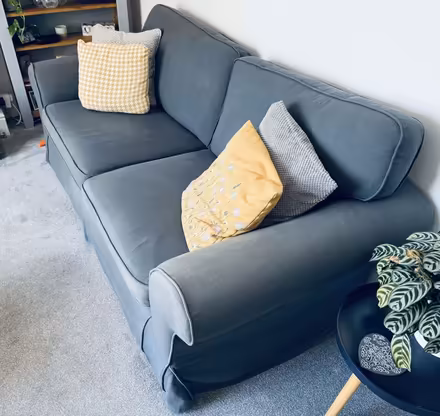 Photo of free 3 seater grey sofa (Paignton TQ3 2QB) #1