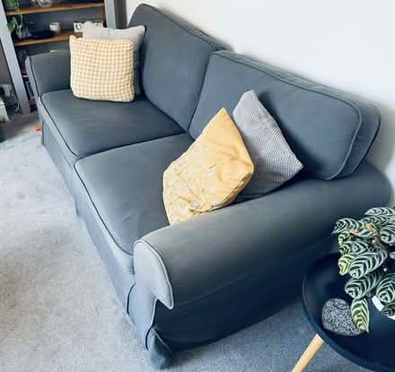 Photo of free 3 seater grey sofa (Paignton TQ3 2QB) #1
